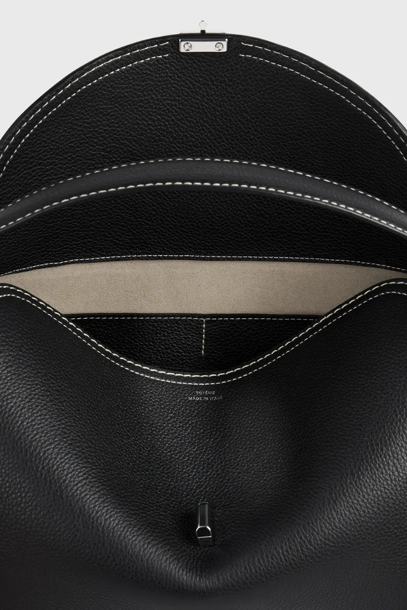 T-Lock Grained-Leather Bag