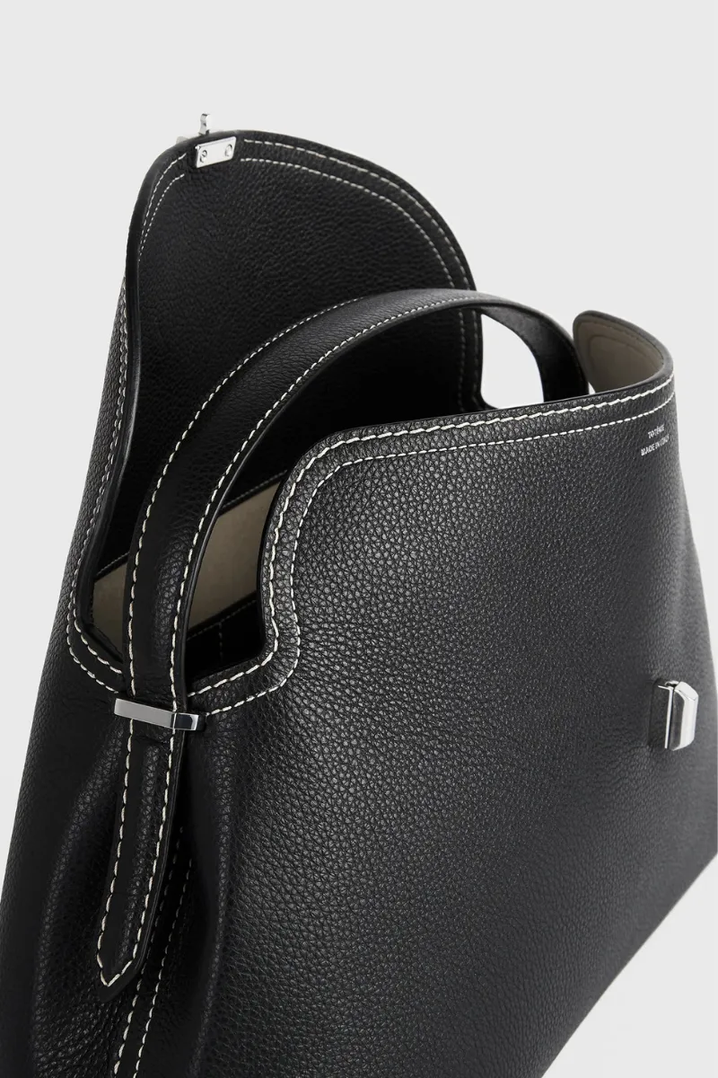 T-Lock Grained-Leather Bag