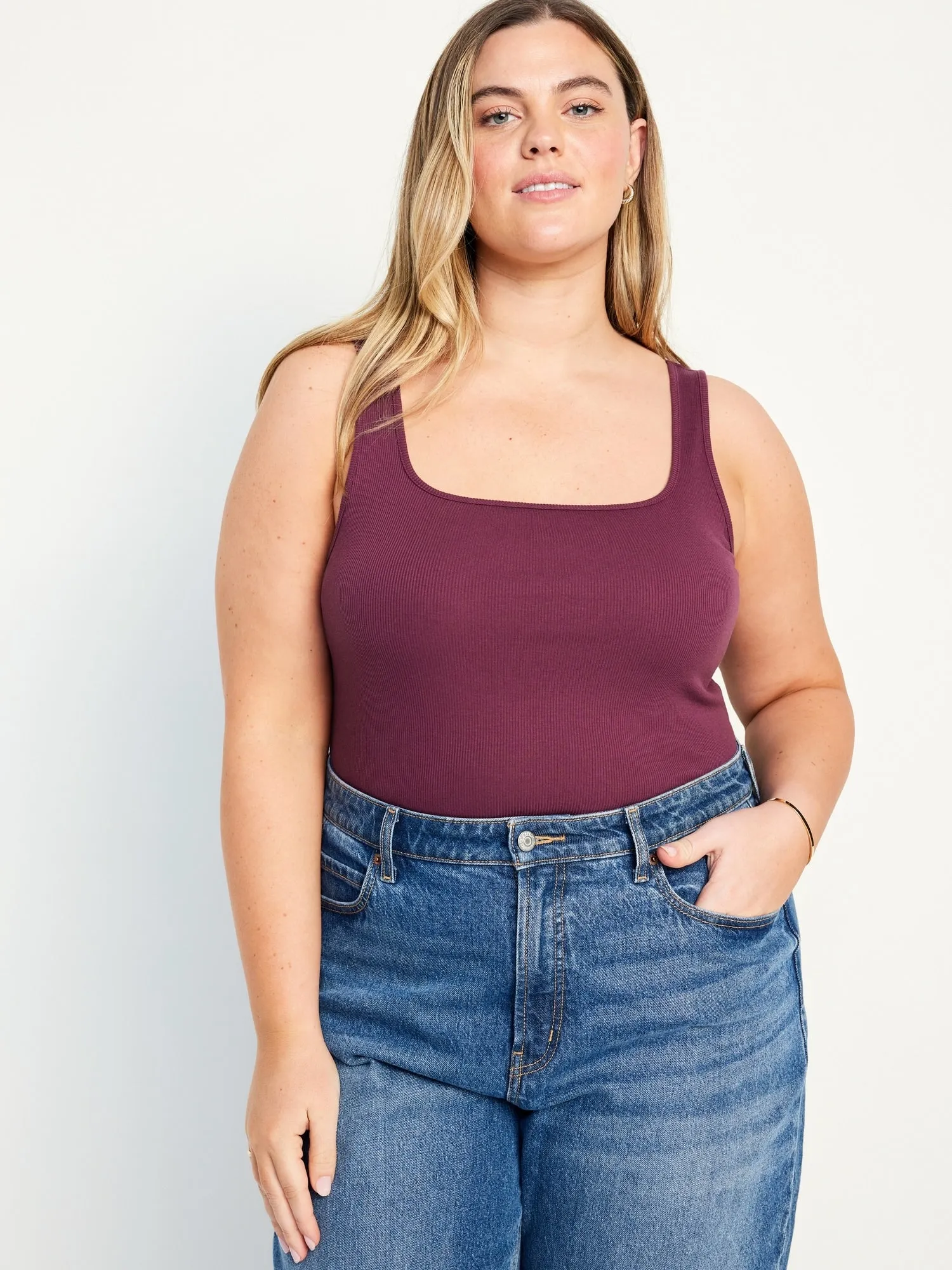 Ultra-Crop Rib-Knit Tank Top