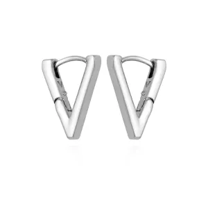 V-Hinge Huggie Earrings