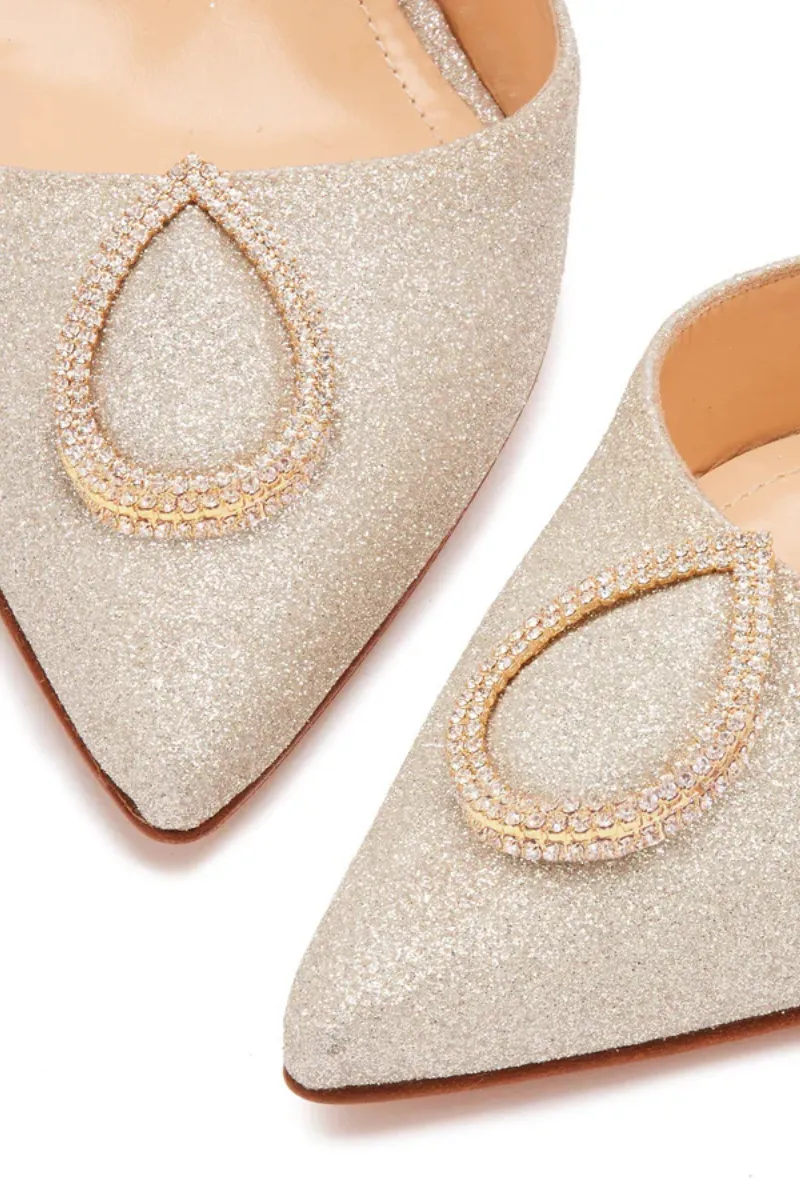 Vittorio 85 Glitter Slingback Pump