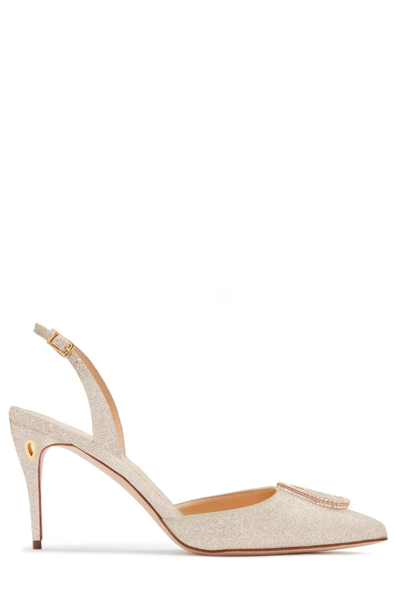 Vittorio 85 Glitter Slingback Pump