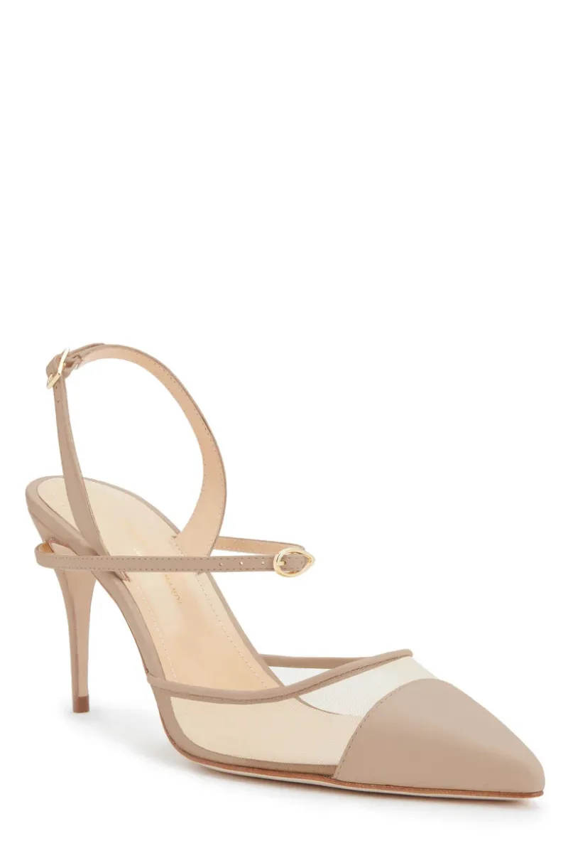 Vittorio 85 Mesh Slingback Pump