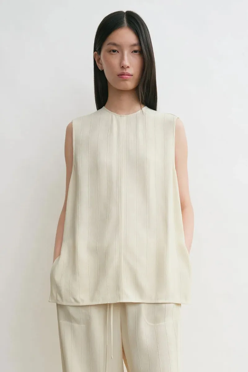 Woven Stripe Top